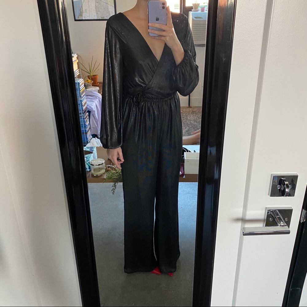 Women’s Jumsuit Sparkly Black Color